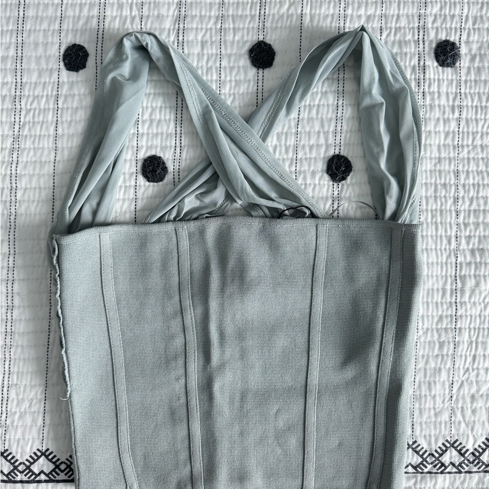 NWT Zara Elegant Blue Women's Top - Picture 2 of 6